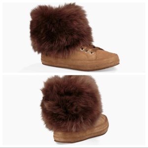 antoine fur cuff sneaker